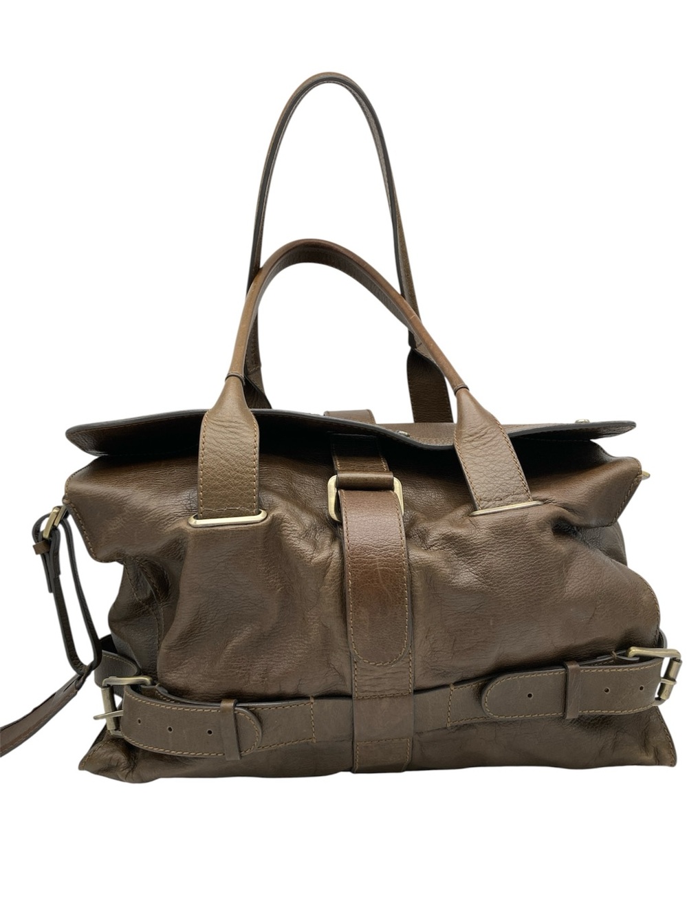 Theory Stud Trim Oversized Slouchy Leather Satchel Shoulder Bag